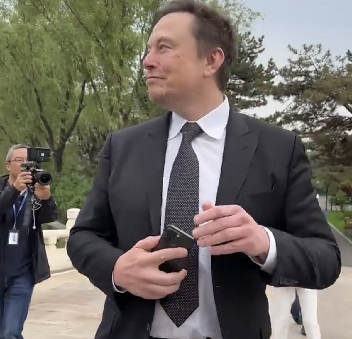 You see @elonmusk in public. What do you say?