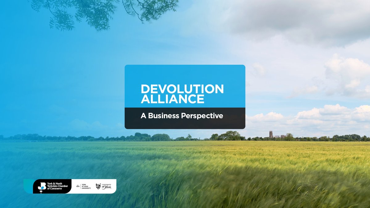 The Devolution Alliance, a collaboration between @YNYChamber, @YorkStJohn & @UniOfYork has brought together the voices of the region’s key sectors to highlight the region’s economic strengths, weaknesses and opportunities. Full Chamber News update here: wnychamber.co.uk/news/devolutio…