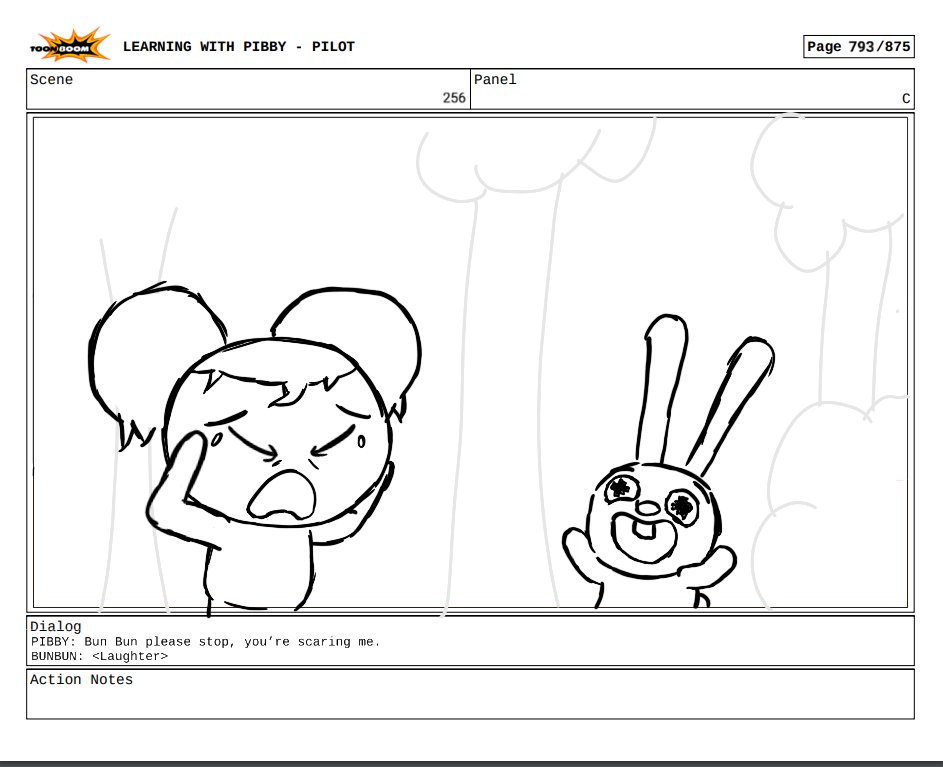 Guys did you see, dodge posted more storyboard pages.
#Pibby #pibbyapocalypse #LearningWithPibby