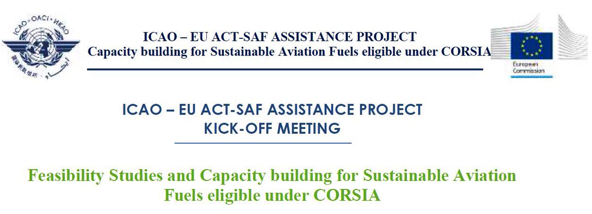 EU at ICAO (@eu_icao) on Twitter photo Today was the kick off of the 🇪🇺 funded ACT SAF project implemented by <a href="/icao/">ICAO</a>, in presence of partners countries 🇮🇳 🇨🇲 🇪🇬 🇸🇳 🇿🇦 🇲🇷 🇬🇶 🇲🇿 🇲🇬 🇪🇹, of <a href="/Transport_EU/">EU Transport</a> <a href="/EU_Partnerships/">EU International Partnerships 🇪🇺</a> <a href="/EU_ICAO/">EU at ICAO</a> <a href="/EASA/">EASA</a> & ICAO Secretariat.
It will have feasibility studies on SAF in the partners States. Today was the kick off of the 🇪🇺 funded ACT SAF project implemented by <a href="/icao/">ICAO</a>, in presence of partners countries 🇮🇳 🇨🇲 🇪🇬 🇸🇳 🇿🇦 🇲🇷 🇬🇶 🇲🇿 🇲🇬 🇪🇹, of <a href="/Transport_EU/">EU Transport</a> <a href="/EU_Partnerships/">EU International Partnerships 🇪🇺</a> <a href="/EU_ICAO/">EU at ICAO</a> <a href="/EASA/">EASA</a> & ICAO Secretariat.
It will have feasibility studies on SAF in the partners States.