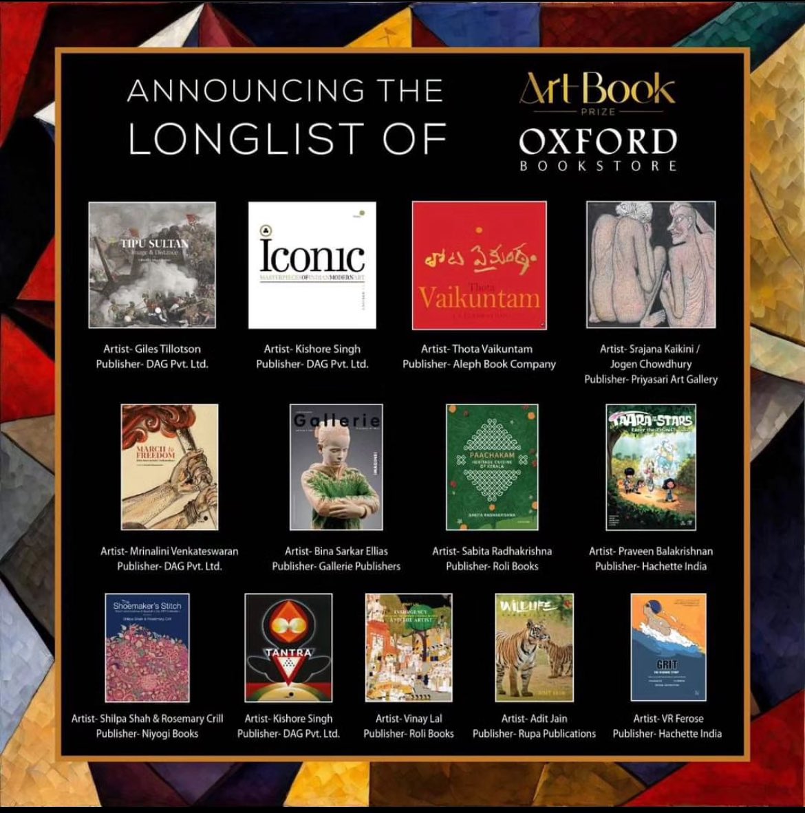 #ThotaVaikuntam makes it to the Longlist of the second edition of Oxford Bookstore Art Book Prize. 
@oxfordbookstore 
Keeping our fingers crossed😁🤞🏻