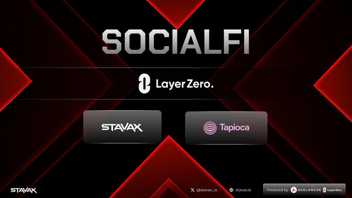 🪐Let's discover two exciting SocialFi projects on LayerZero 👉 @Stavax_io: Stavax is the first omnichain powered by #Avalanche & LayerZero, innovatively combines SocialFi, web2 & web3 gaming. With a unique ID account, users can access various projects within Stavax's vibrant