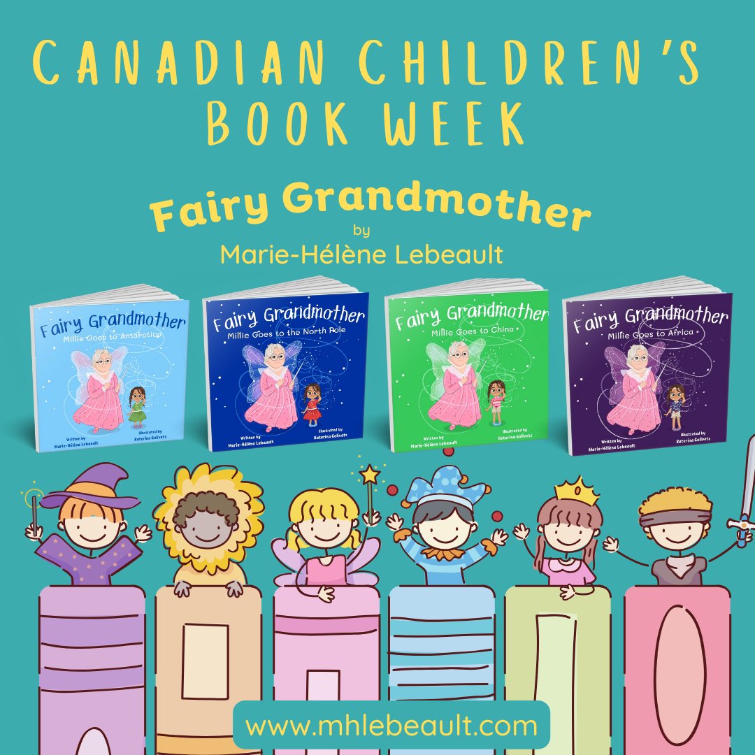 Fairy Grandmother Series
amazon.com/dp/B09ML4DKH7

#picturebooks #fairygrandmother #millie #illustratedbooks #cuteanimals #canadian #canadianauthor #canadianchildrensbookweek #canadianchildrensbook #kidlit