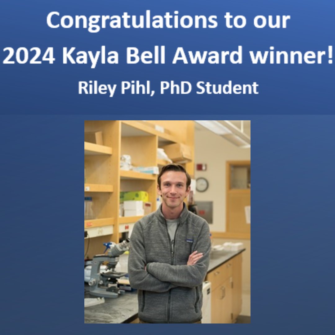 We are happy to announce @RileyPihl as the winner of the 2024 Kayla Bell Pulmonary Center Citizenship Award! This award was established to celebrate and commemorate Kayla’s time at the Pulmonary Center, and to encourage others to follow in her footsteps. bumc.bu.edu/pulmonarycente…