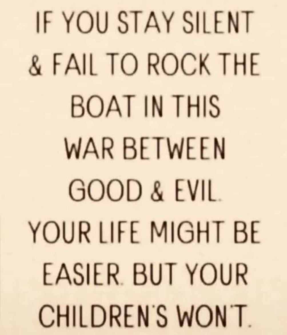 We refuse to remain silent. It’s for our future generations. 👊🏼🇺🇸❤️