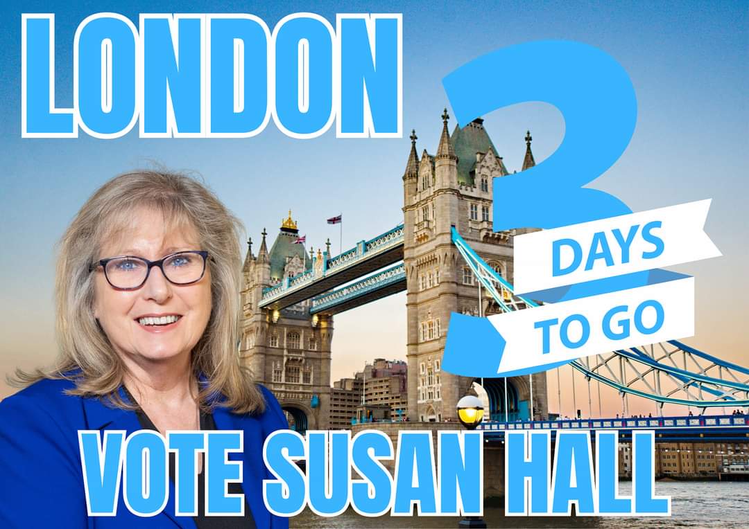 Put your political allegiances aside on 2nd May & do the right thing for London. Vote Susan Hall. 
#SusanHall4Mayor 
#GetKhanOut