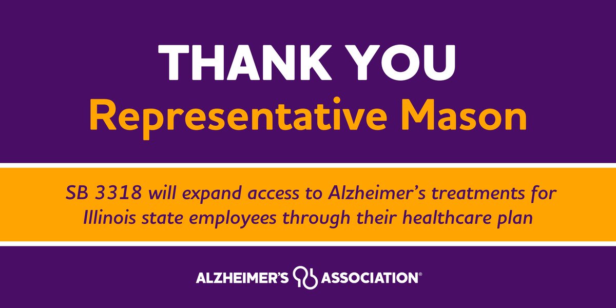 AlzILAdvocacy's tweet photo. Please join us in thanking @RepJoyceMason for co-sponsoring critical legislation to support Illinoisans affected by Alzheimer's and all other dementia. #ENDALZ #AlzILAdvocacy https://t.co/zx7ExHXu3K