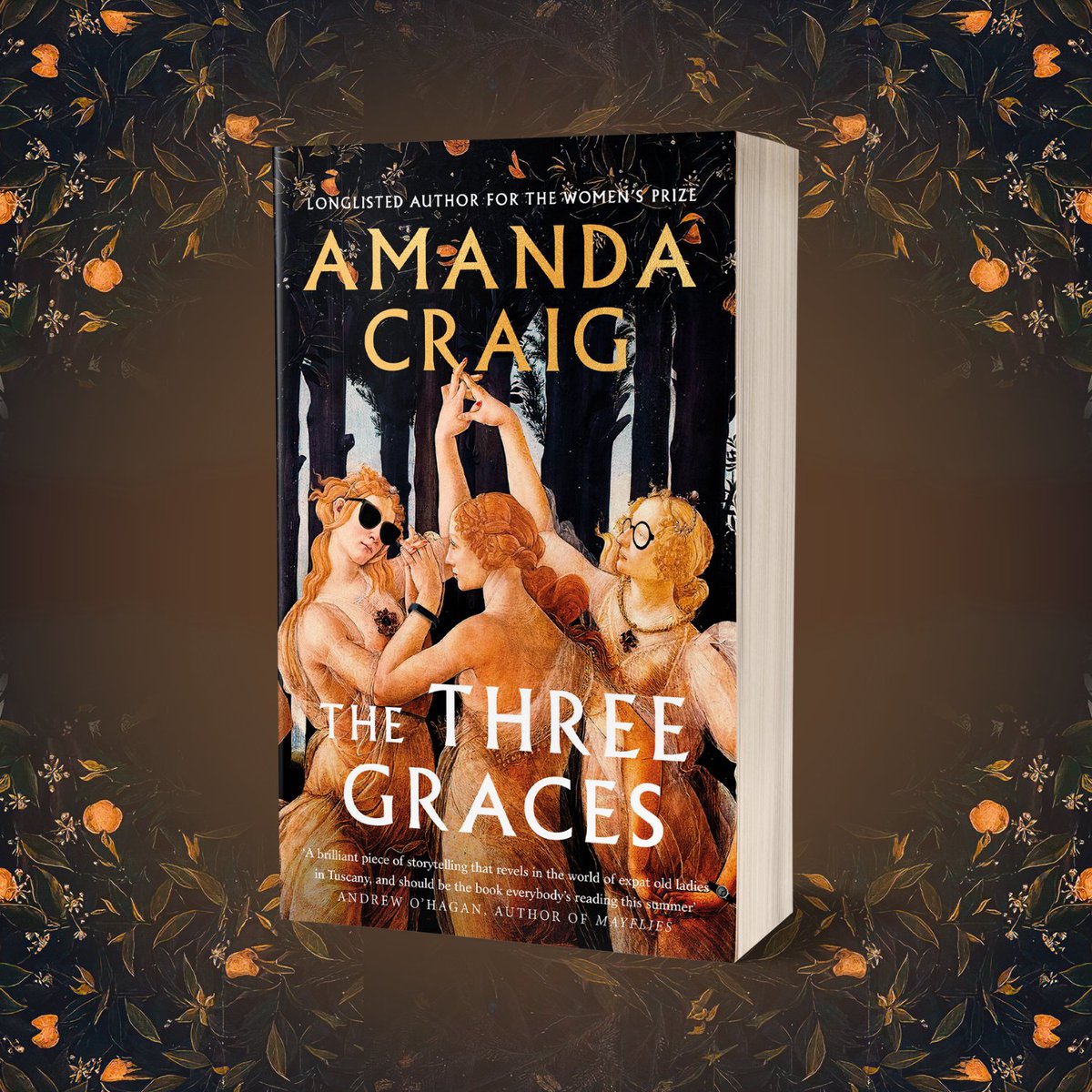 🍊'Hugely entertaining' Telegraph 🍊'A brilliant examination of modern life set against the sunshine of ancient Tuscany' Anthony Horowitz The Three Graces by @AmandaPCraig is out in paperback 2nd May: brnw.ch/21wJhQw