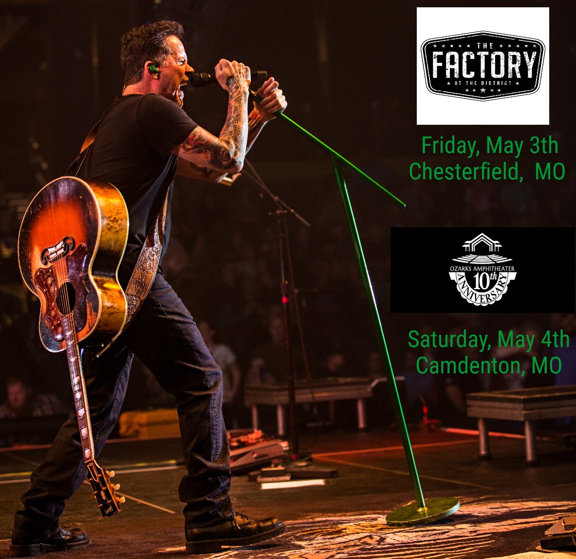 @GaryAllan is headed to @thefactory_stl this Friday, 5/3 & @AmpOzarks this Saturday, 5/4! Tickets are going quickly, so get yours now at garyallan.com/shows