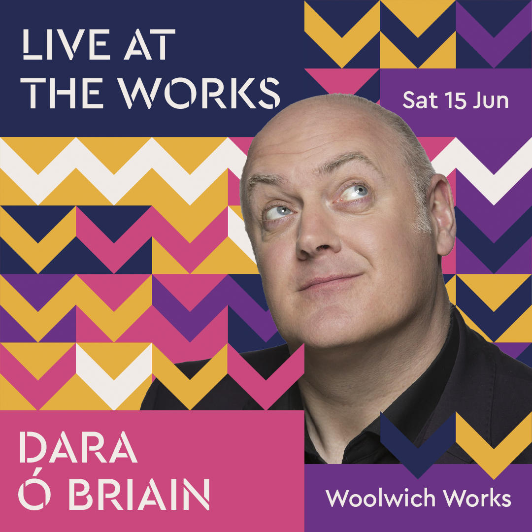 LIVE AT THE WORKS returns to @woolwich_works this June with the one and only @daraobriain to headline 🔥 Also joining us for South London’s biggest comedy night, we have LOU SANDERS, @jamalimaddix and @fatihaelghorri ✨ 📆 15 June 🎟️ woolwich.works/events/live-at…