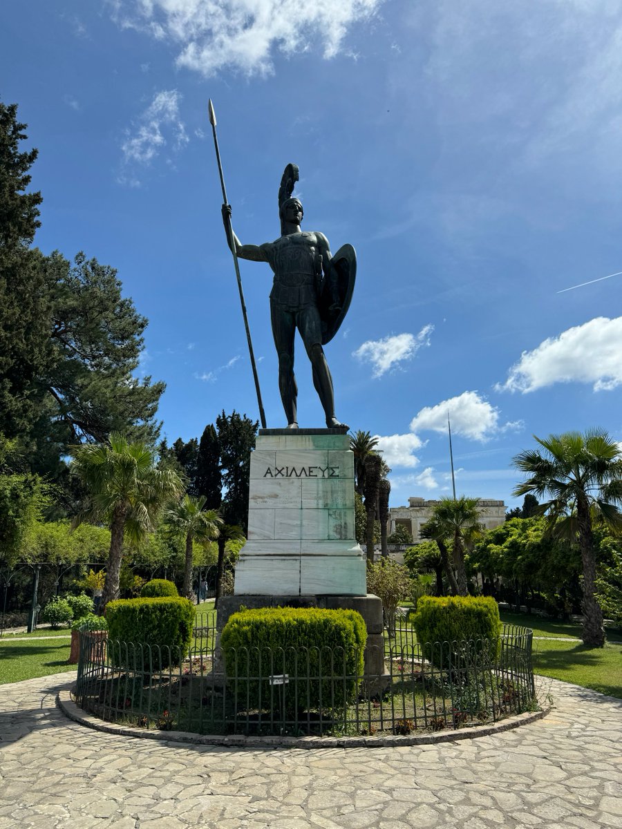 Statue of Achilles in Corfu, Greece
