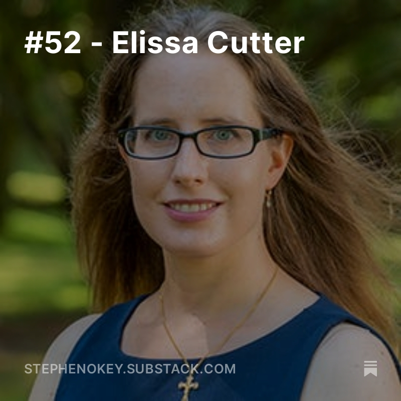 New episode of the podcast, featuring @elissacutter of <a href="/Georgiancourt/">Georgian Court University</a> 
stephenokey.substack.com/p/52-elissa-cu…