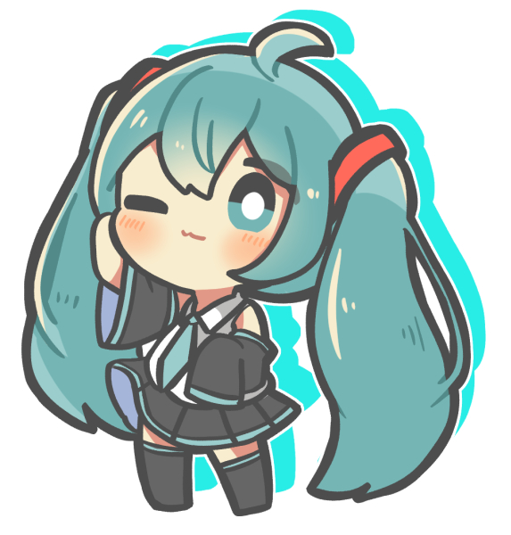 初音ミク イラスト】ピアプロキャラクターズ - 描き下ろしイラスト