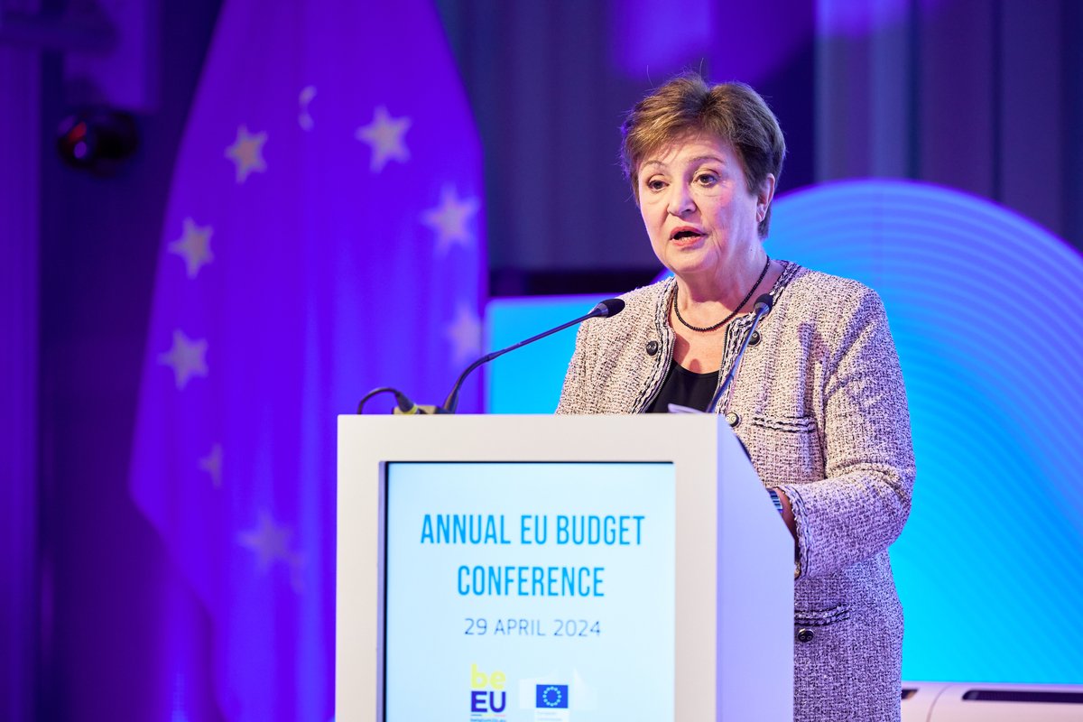 'Put in place a MFF that is commensurate to the huge challenges we face. Don’t go for what's popular at home, go for what's right for Europe. We have work to do and we have the most wonderful people of Europe to do it - Kristalina Georgieva at the Annual #EUBudget Conference 2024