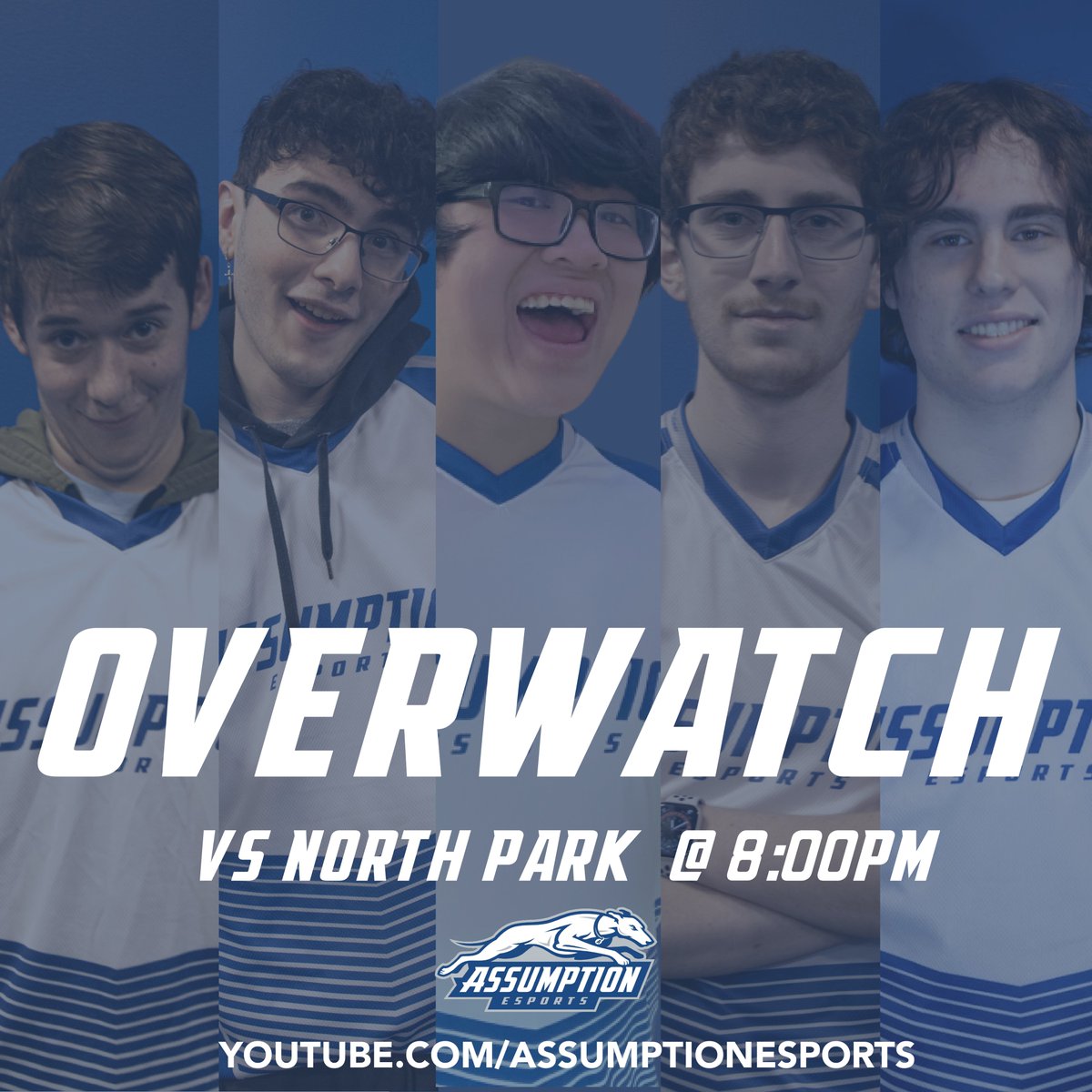 It's time for ROUND 2 of the NECC Nationals tournament! Come cheer on Overwatch TONIGHT at 8:00pm EST only on YouTube!
 - youtube.com/@AssumptionEsp…
#rollhounds #assumptionuniversity #assumptioncollege #houndyeah #houndnation @GoAssumptionU
