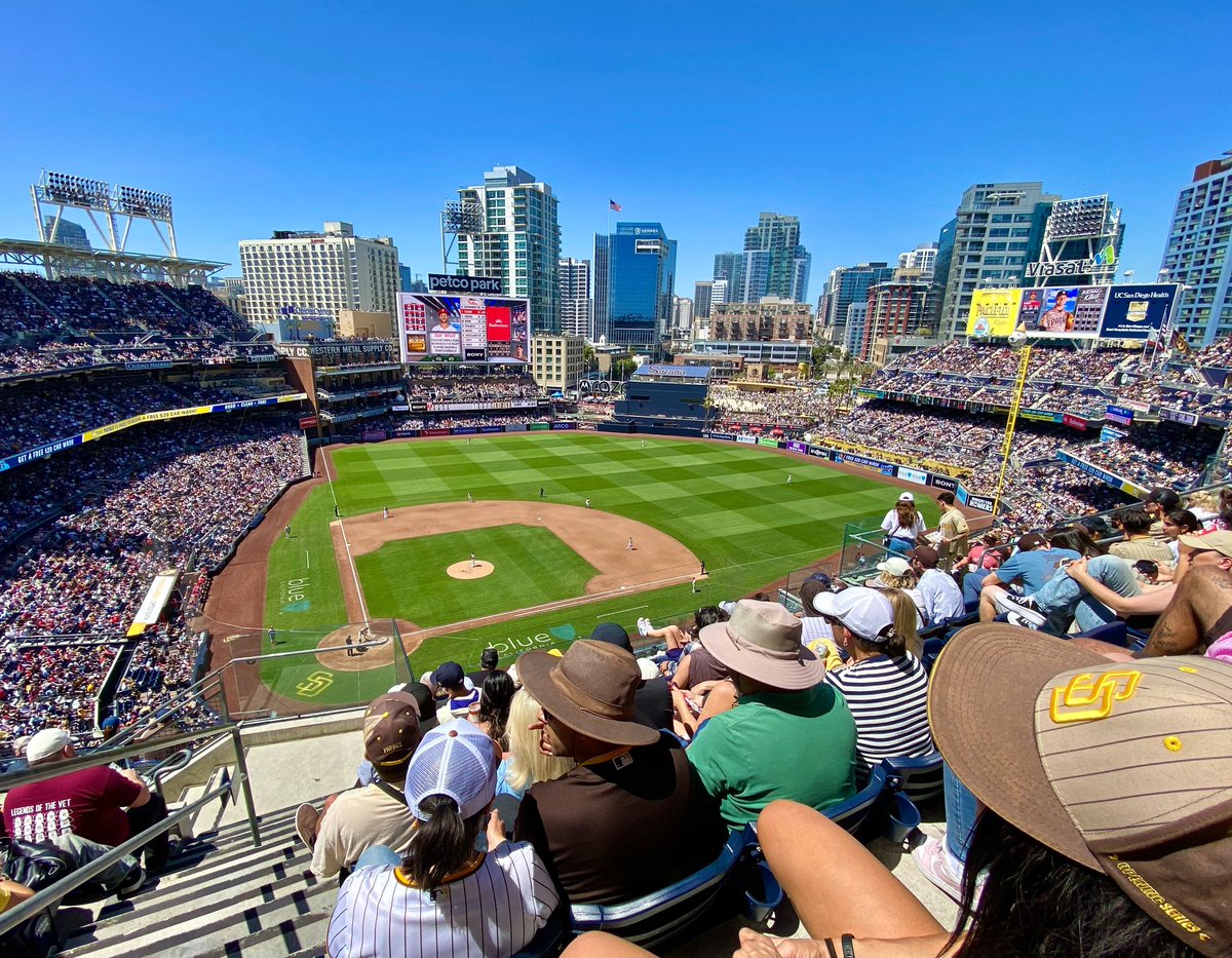 Padres Phillies, Petco Park, San Diego, California. thedngr.com for art photography tshirts buttons magnets mirrors + ebay collectibles @ ebay.com/usr/thedngr #sandiegopadres #baseball #mlb #padres #philadelphiaphillies #ballpark #view