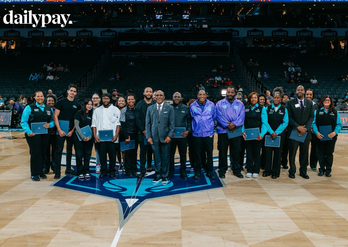 Recognizing our exceptional Spectrum Center Employees of the Month presented by @DailyPay. 🌟 We appreciate your dedication and consistent hard work!