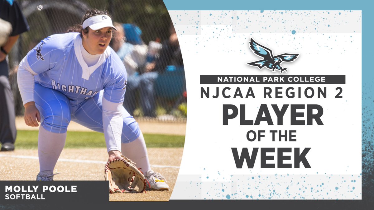 #NPCHawks sophomore first baseman Molly Poole has been named #NJCAA Region 2 Player of the Week! Congratulations, Molly! #ThisIsNPC