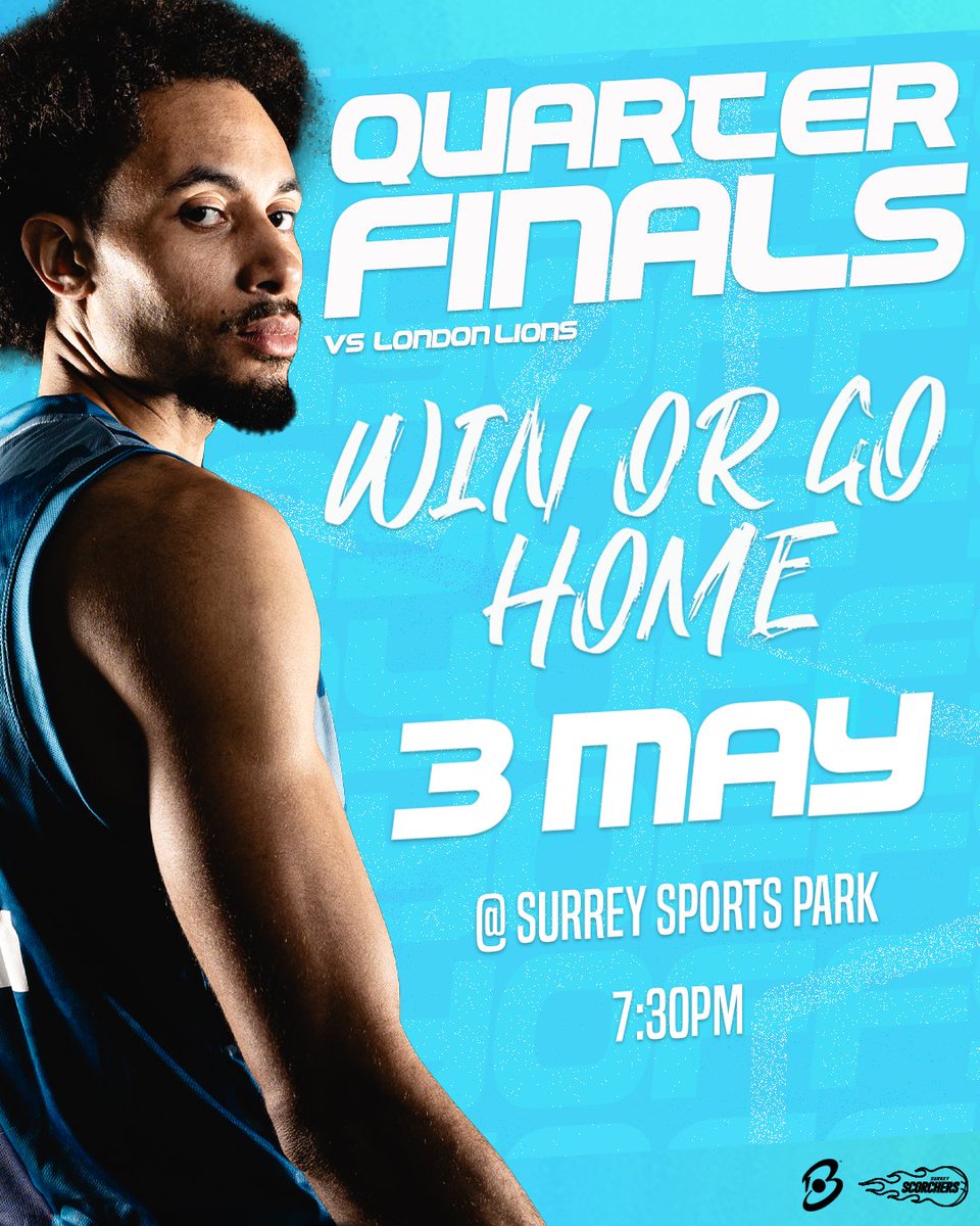 GAME 2⃣ 🆚 @LondonLions 🗓️ Fri, 3rd May 📍 Surrey Sports Park ⏰ 7:30pm Tip Off 📺 Due to scheduling adjustments this game will not be broadcast live. 🎟️ Don't miss out on the action and get your tickets here👉 bit.ly/3JFQq1q #SurreyScorchers