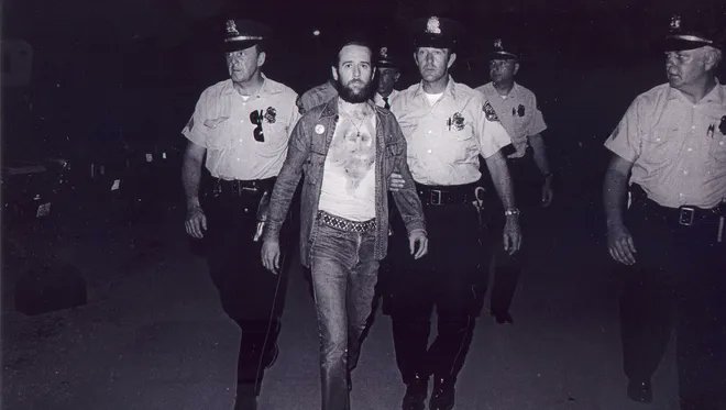 This is George Carlin being arrested, ironically for doing his 'seven words you can't say' bit in 1972. But comedians are being persecuted today? Nonsense.