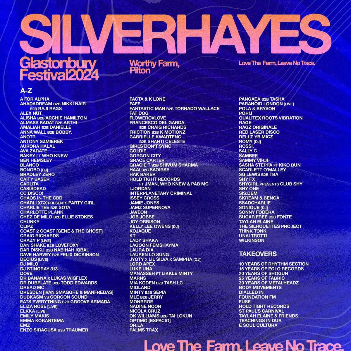 I used to see Silver Hayes as something of an afterthought, but these past few festivals it’s turned into possibly my favourite area and an alternative to the madness of the South East Corner. They’re smashing it every year 👏🏻 Can’t wait 😛 #Glastonbury #Glasto @silver_hayes