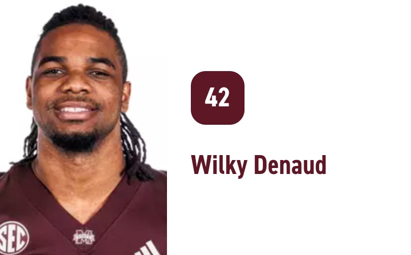 Mississippi State defensive lineman Wilky Denaud entered the portal. He transferred from Auburn and was a four-star recruit out of high school.
