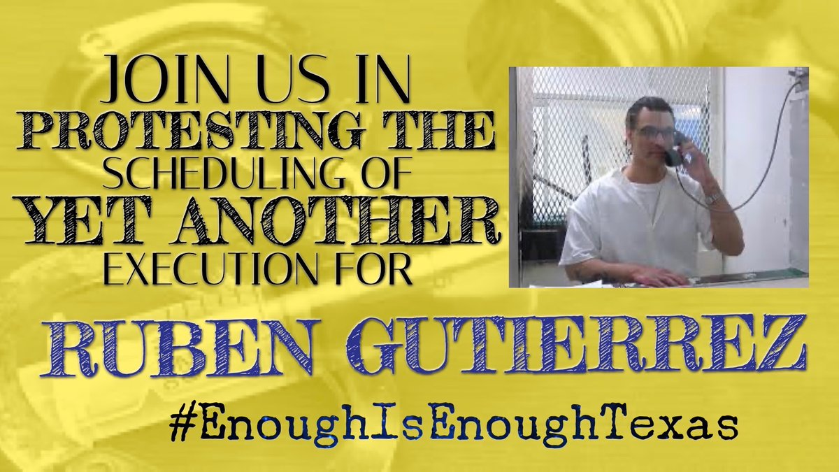 The Courts Continue To Fight In Texas!
And Once Again #RubenGutierrez has been scheduled to be murdered in #Texas 
Please Continue To Fight Against This And All Scheduled Executions!
#EndTheDeathPenalty
