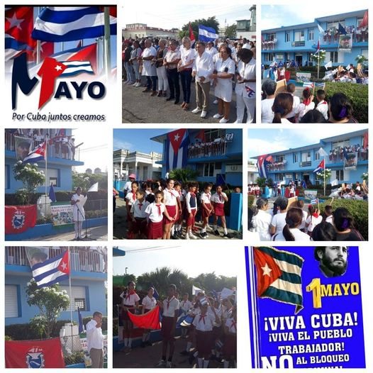 Desde el Policlinico Ignacio Agramonte y Loynaz en #Camaguey el sector de la salud convoca a una masiva representación en el desfile por el #1DeMayo para dar un 'Sí por Cuba, por nuestro Socialismo,el apoyo incondicional a nuestra Revolución sus logros y conquistas #CubaPorLaVida