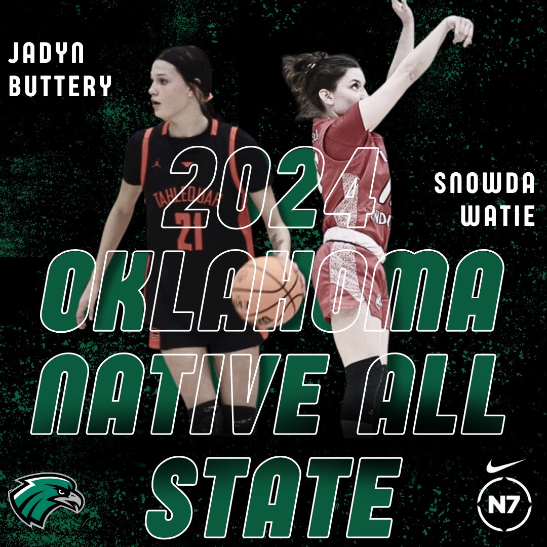 CONGRATULATIONS Jadyn and Snowda for being selected 2024 Oklahoma Native All State 🥳🦅 #RiseHigh | #TeamNSU