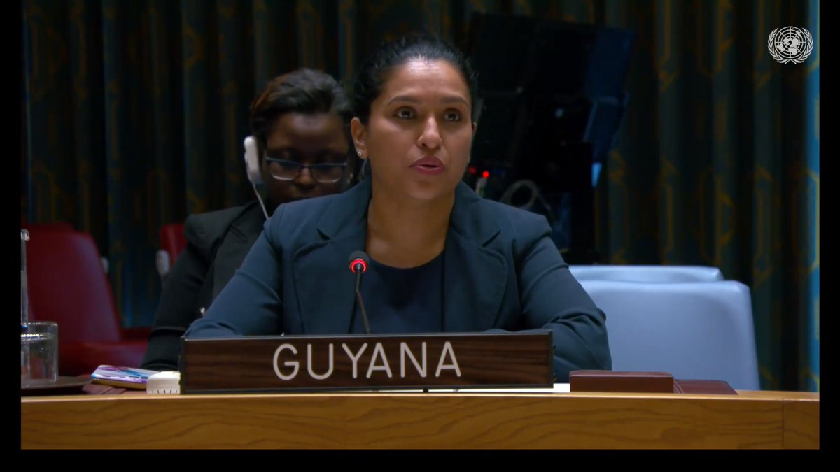 Statement delivered by Ambassador Trishala Persaud, Deputy Permanent Representative of Guyana to the UN, at Security Council meeting on the “Threats to International Peace and Security' (Destruction of the Nord Stream Pipelines) Read full statement: minfor.gov.gy/un-security-co…