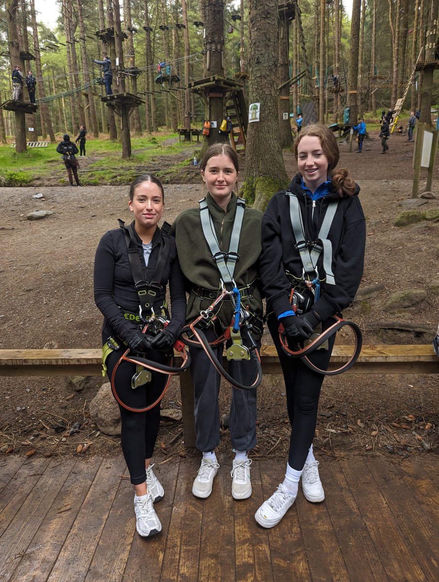 Transition Year forms 4LRG and 4AD conquering ZipIt (and a fear of heights) earlier today! 👏#beyondtheclassroom