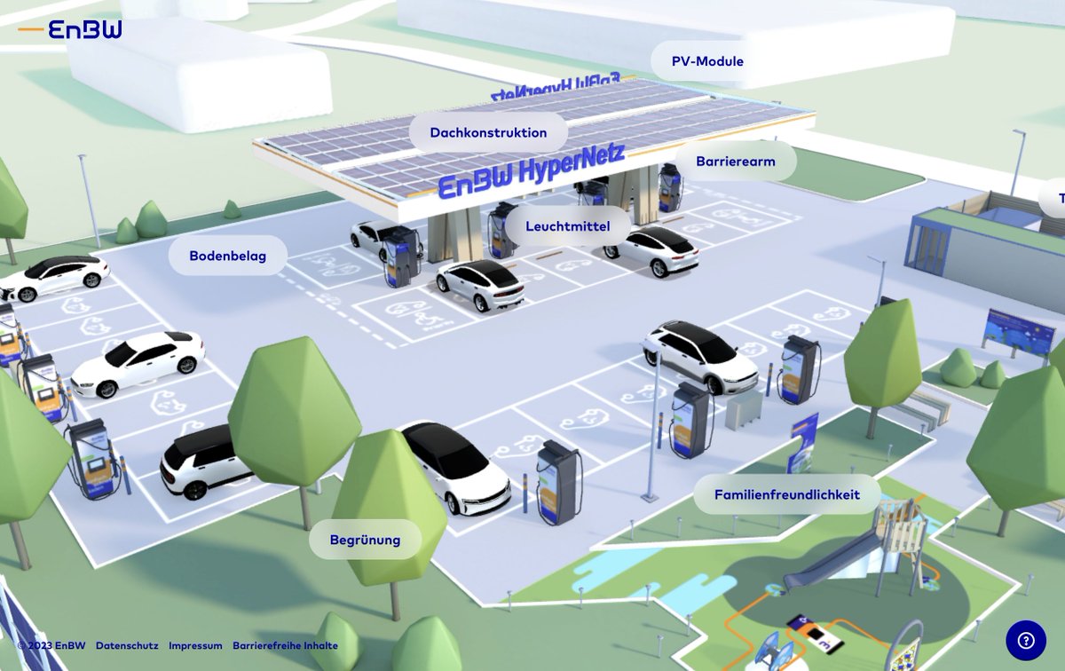 Ihr wollt mal durchklicken, wie wir bei der @EnBW Schnellladeparks neu denken und gestalten? Am besten mit einer wunderschönen 3D Ansicht in der ihr alles ganz genau angucken könnt und erklärt bekommt?

Na dann macht doch. 😉
nextlevelladepark.enbw.com