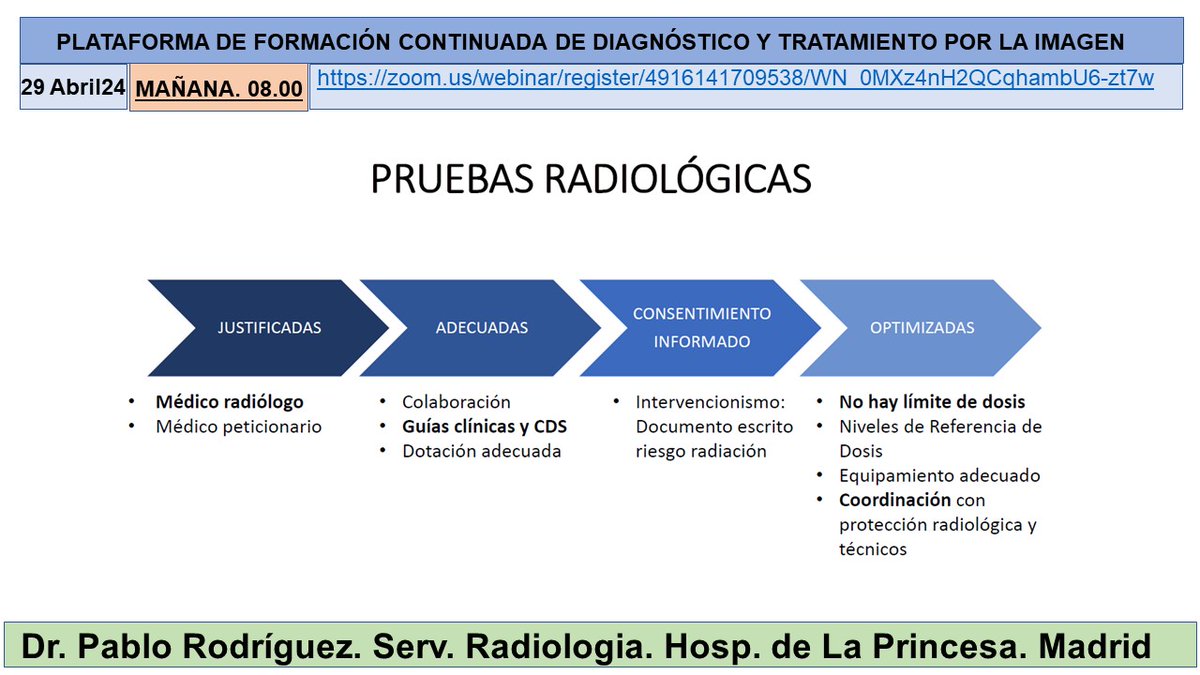 Interessant sessió del Dr Pablo Rodríguez sobre:“ Adequació de proves radiològiques: punt de vista del radiòleg amb moderació de la Dra Laura Oleaga @hospitalclinic @SEGECA1@idibaps @idibgi @htrueta @gencat @Radiolegs_CAT @seram_rx @iasgirona @AreaHjt @myESR @RSNA