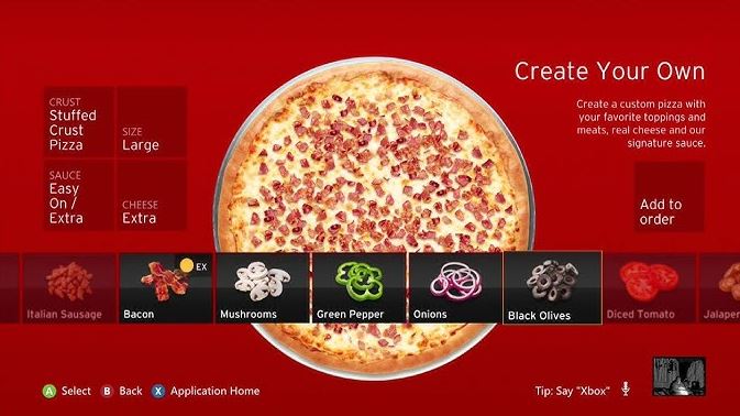 It's the Pizza Hut Xbox Kinect App all over gain.