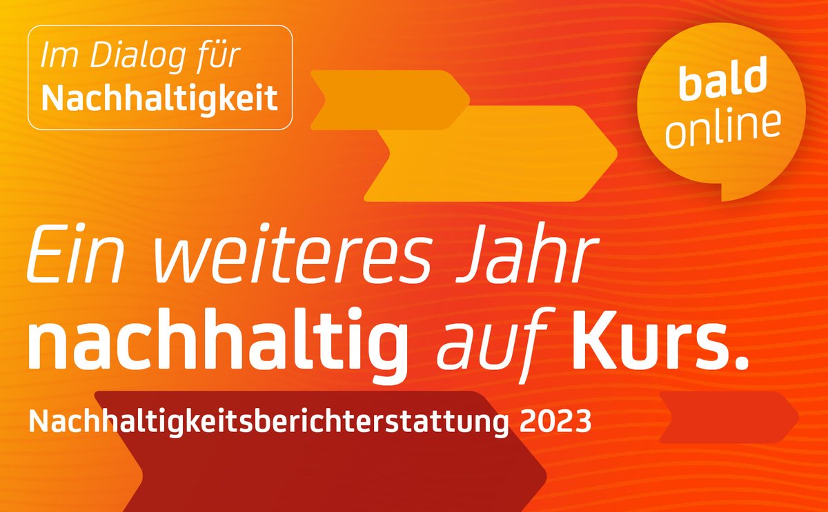 Ein weiteres Jahr Nachhaltig auf Kurs! 🌱🚀 Endspurt für die Veröffentlichung unseres #Nachhaltigkeitsberichts 2023 und Magazins 
#ImDialogFuerNachhaltigkeit. Wer schon heute über gestern und morgen Bescheid wissen will, findet alle Infos auf: reden-wir-ueber-morgen.com