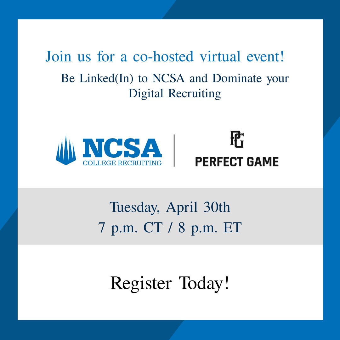 More free game coming from @ncsa tomorrow night! Be Linked(In) to NCSA and Dominate Your Digital Recruiting Register for the FREE virtual event to secure your spot! Sign Up: bit.ly/4bcNWDy