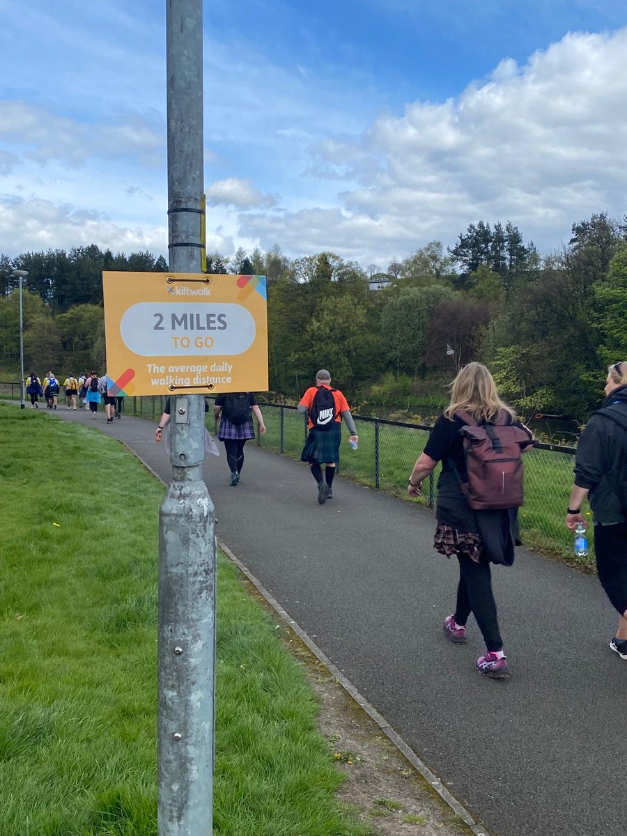 👏 THANK YOU to everyone who donated to us for the Glasgow Kiltwalk. We had a great day walking and raising money for Falkirk's young people. We're SO excited to plan a celebration with our young people!! Let us know your ideas 💡🎉