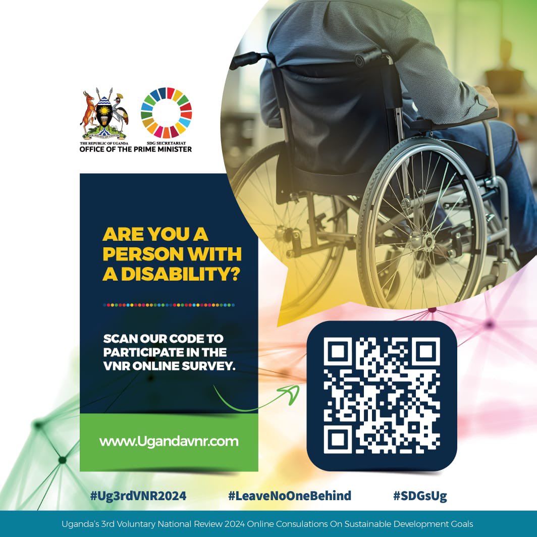 Are you an individual, MDA, Private Sector Company, Civil Society Organization, Person with Disability, Development Partner, Youth, Woman, Community Leader, Ethnic Minority, etc? Take part in the online survey for Uganda’s 3rd Voluntary National Review…. #Ug3rdVNR2024