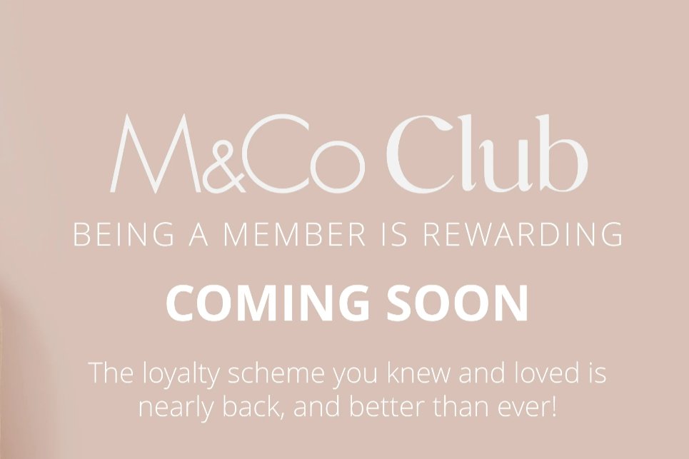 M&Co's loyalty scheme M&Co Club will be relaunched at the start of May, the Scottish retailer announced today (29 April). #fashion #fashionnews #retailnews @mandco_fashion bit.ly/3JASBn8