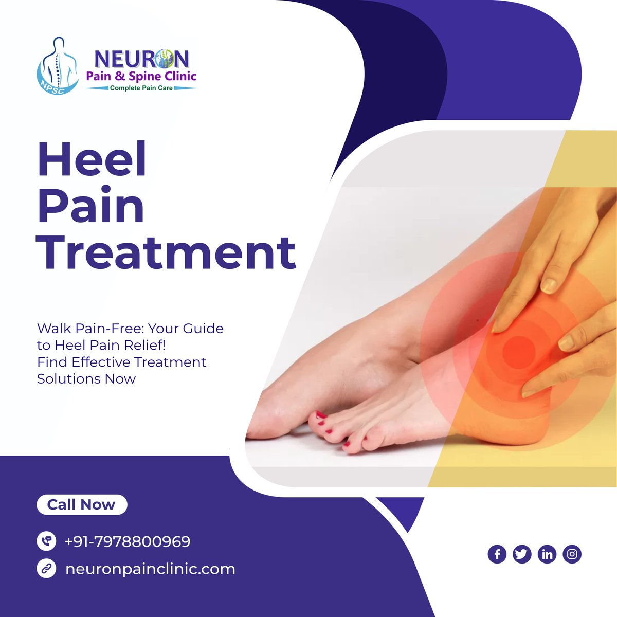 Say goodbye to discomfort and hello to comfort with our expert care. Contact us today to schedule your consultation! #HeelPain #FootHealth #PainManagement #Podiatry #FootCare #Orthopedics
neuronpainclinic.com/foot-or-ankle-…