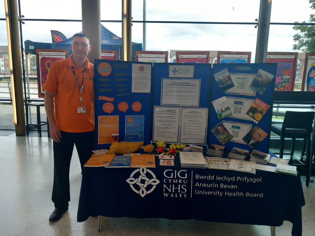 Live well event Riverfront Newport #abuhb #diabetesukcymru our fantastic diabetes education team out meeting the people of Newport promoting structured education and living well with diabetes 👏👍🏴󠁧󠁢󠁷󠁬󠁳󠁿