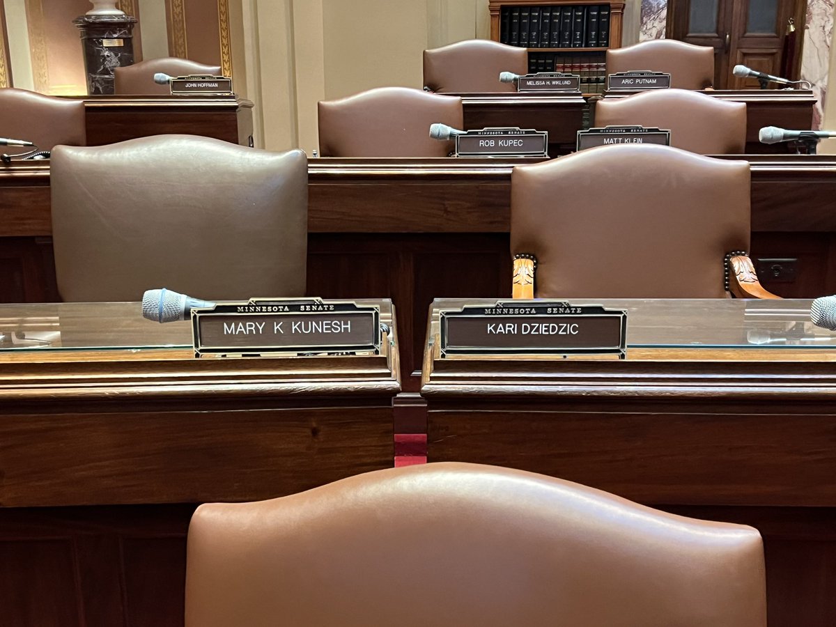 Couldn’t help but notice while giving a floor tour that they moved Nicole Mitchell to the opposite side of the chamber away from the side the press sits on. Replaced her seat with Dziedzic. Stop protecting her. Make her answer for her actions. #mnleg