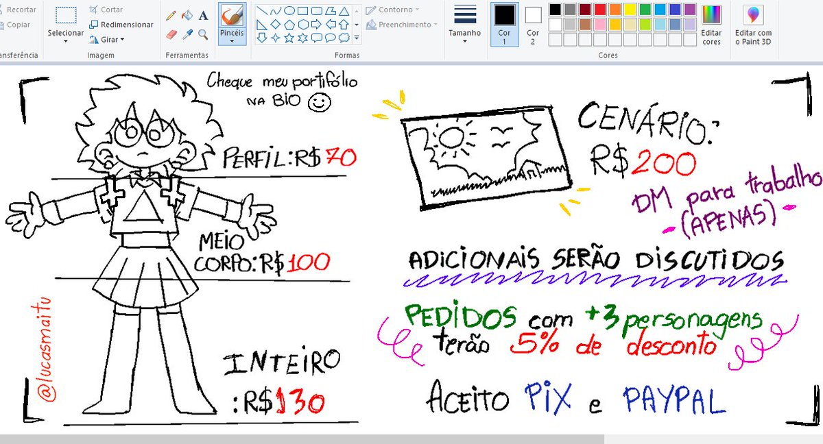 COMISSÕES ABERTAS - me contate DM para pedidos