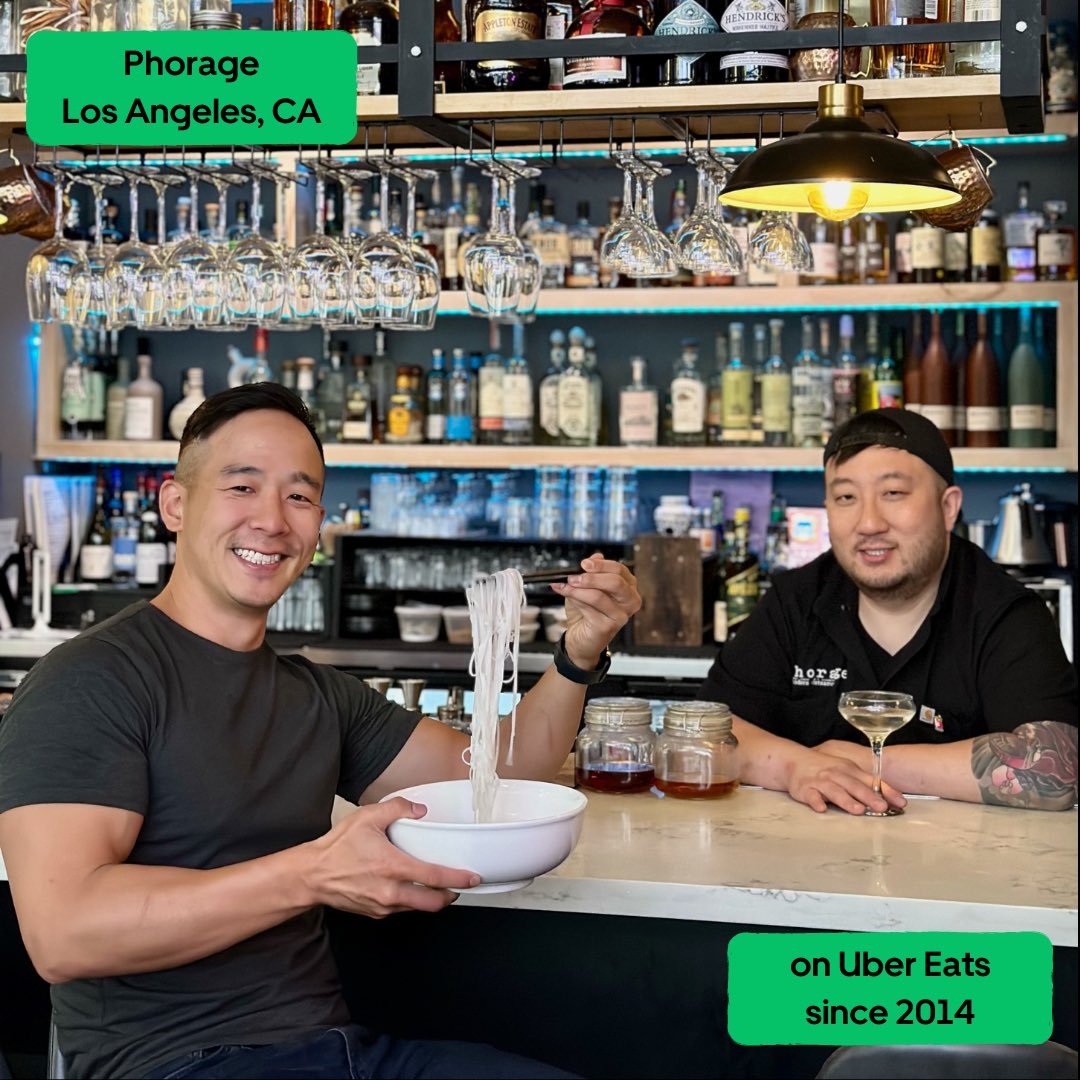 Celebrating 1 Million Merchants on Uber Eats. Phorage LA: 'The success of our business is measured in the care for our employees and the love for our valued guests. In the vast cultural landscape of Los Angeles we pridefully offer a thoughtfully curated menu of Vietnamese…