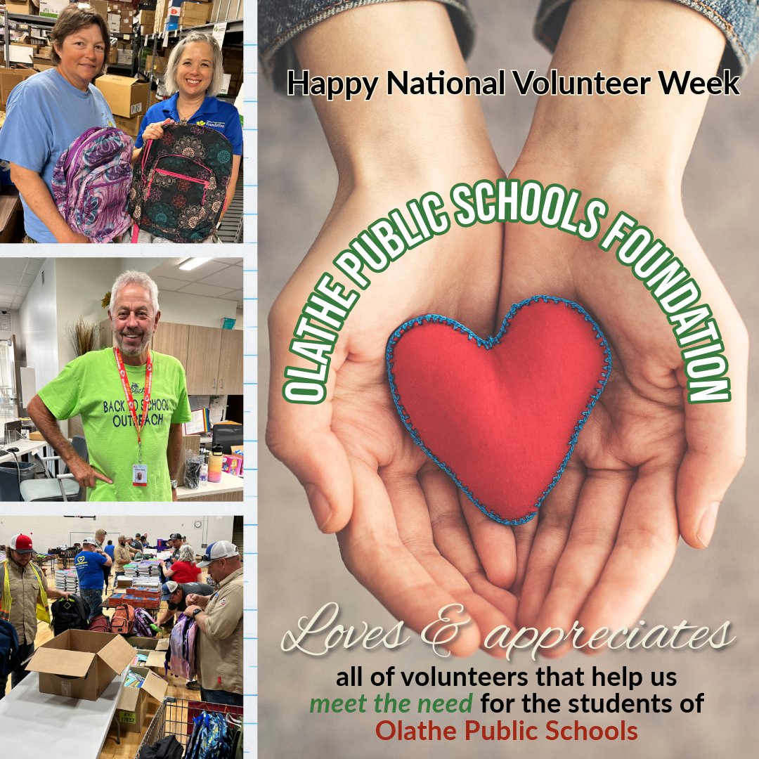 National Volunteer Week was last week, but OPSF did not want to miss out on showing all of the appreciation we have for those people who show up and make our lives easier. We appreciate you and love that you choose to give back to our schools. Thank you for your giving heart!