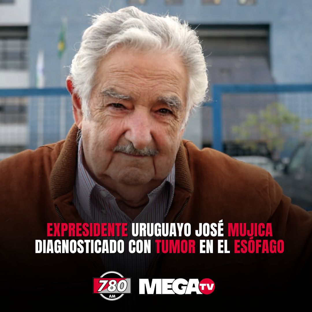 AHORA | ➡️El expresidente uruguayo José 'Pepe' Mujica' fue diagnosticado con tumor en el esófago, lo anunció el propio exmandatario #780AM @Megatv_py