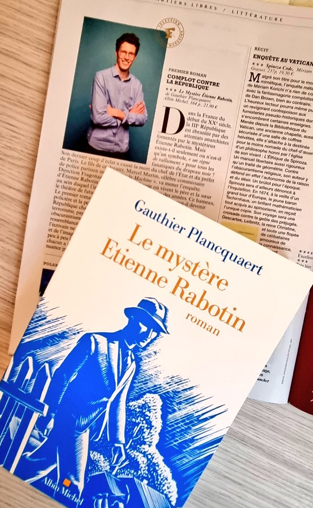 🎉📚🎉📚
Le premier roman de Gauthier Plancquaert dans @FigaroMagazine_  
Merci Christian Authier! 🙏
'Le Mystère Étienne Rabotin '
@AlbinMichel