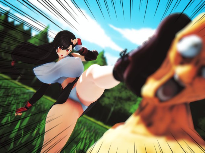 #今月描いた絵を晒そう 
今月作ったMMD。SKBなやつw 