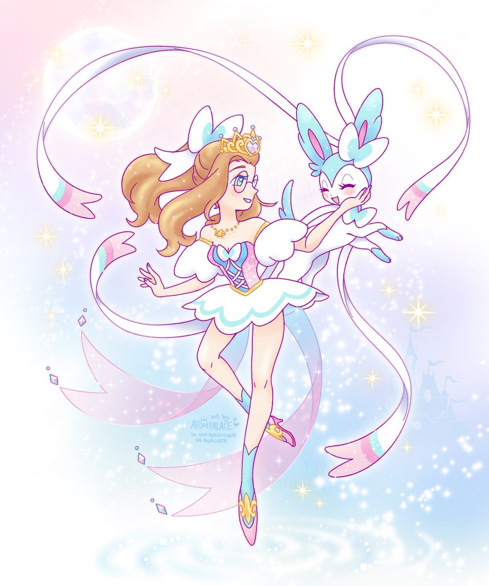 a moonlit fairy dance 🌙🎀🩵