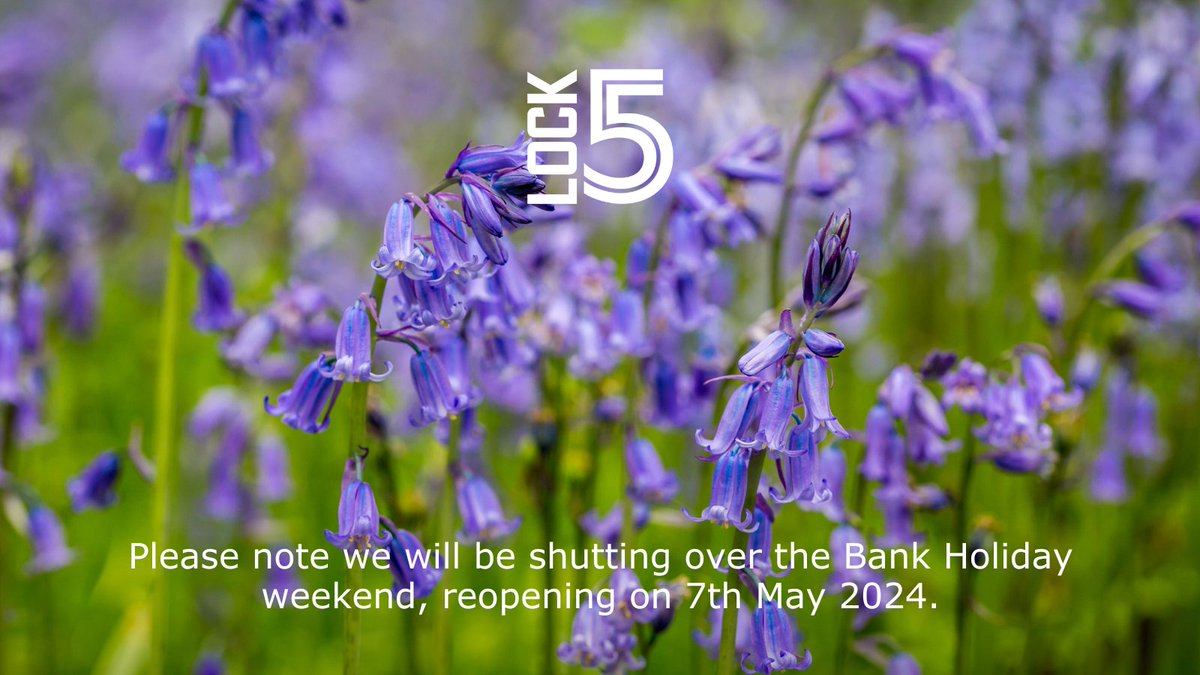 We will be closed for the Bank Holiday, reopening on 7th May.

If you need help before we go, reach out to us today at 01962 454656 or email info@lock5.co.uk.

#LOCK5 #EventProfs #OfficeClosure